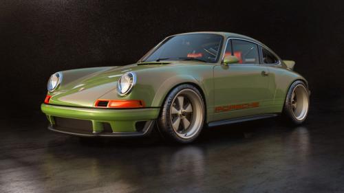 1990 Porsche 911 Covered with green "Absinthe" Like a Modern Supercar